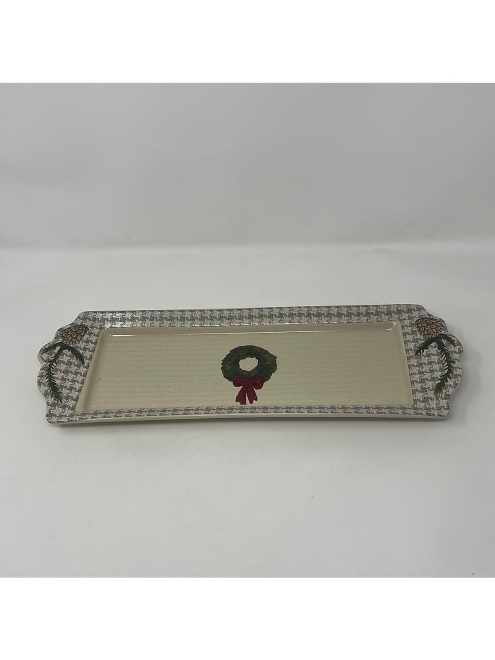 St. Nicholas Square Snow Valley Christmas platter